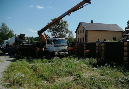 заливка бетона