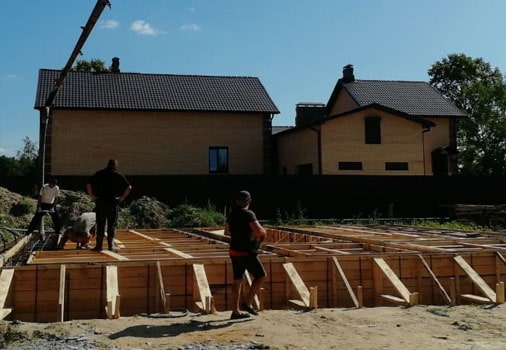 заливка бетона